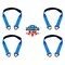 Tie 4 Safe 2 x 18 Axle Straps w/ Sleeve and D Rings, WLL- 3,333 lb, PK4 RT41A-18M18-BU-C-4 - alternate 1